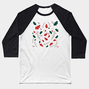 Leaf design pattern Baseball T-Shirt